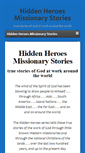 Mobile Screenshot of hiddenheroesmissionarystories.com